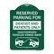 Signmission Reserved Parking for Dentists and Patients Only Unauthorized Vehicles Towed Away, GW-1824-23118 A-DES-GW-1824-23118 - alternate 1